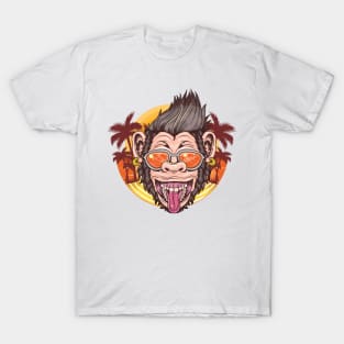 Cool Monkey - Summer Monkey - Hip Monkey T-Shirt